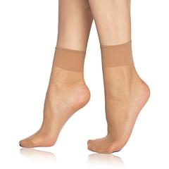 DIE PASST SOCKS 20 DEN - Dámske pančuchové matné ponožky - amber
