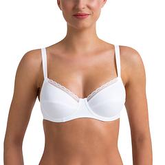 SUPPORT BRA - Podprsenka s kosticou pre maximálnu podporu - biela