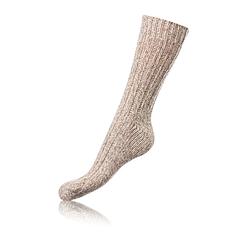 NORWEGIAN STYLE SOCKS - Pánske zimné ponožky nórskeho typu - béžová