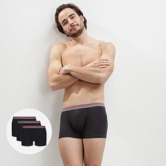 DIM COLORS CLASSIC BOXER 3x - Pánské módní boxerky 3 ks - čierna