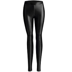 NUR DIE LEDEROPTIK LEGGINGS - Dámske legíny koženého vzhľadu - čierna