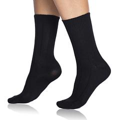 BAMBUS CASUAL SOCKS - Zimné bambusové ponožky - čierna