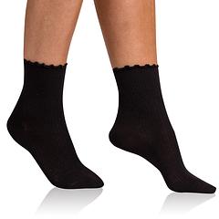 FANCY MODAL SOCKS - Dámske ponožky - čierna
