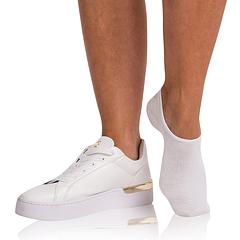 BAMBUS FOOTIES SOCKS - Bambusové veľmi nízke dámske ponožky - biela