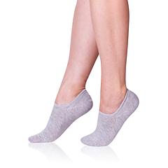 BAMBUS SNEAKER SOCKS - Unisex ponožky invisible - sivá