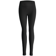 NUR DIE RIPP-OPTIK LEGGINGS - Dámske módne legíny - čierna