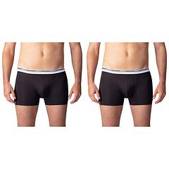 BOXER COLOURS 2x - Dvojbalenie bavlnených boxeriek - čierna