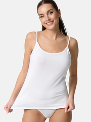 NUR DIE COTTON CAMISOLE - Dámska košieľka - biela