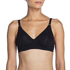 COTTON BRA - Nevystužená bavlnená podprsenka - čierna