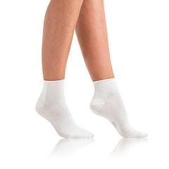 GREEN ECOSMART COMFORT SOCKS - Dámske ponožky z bio bavlny s netlačícím lemom - biela